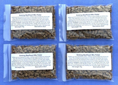 Manzo cuore pesce cibo pellet