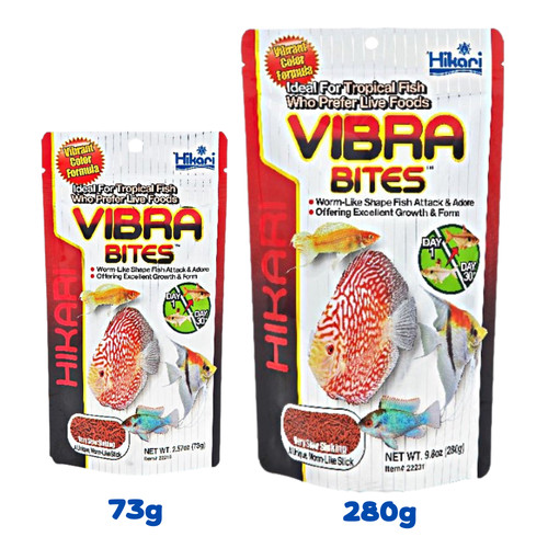 Hikari vibra bites worm like - vibra,
